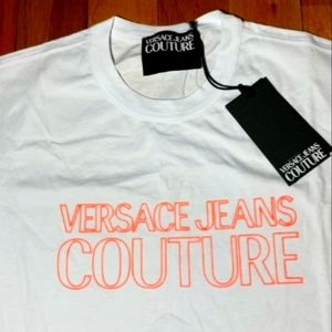 Men's NWT Versace Orange Logo Shirt, Brand New